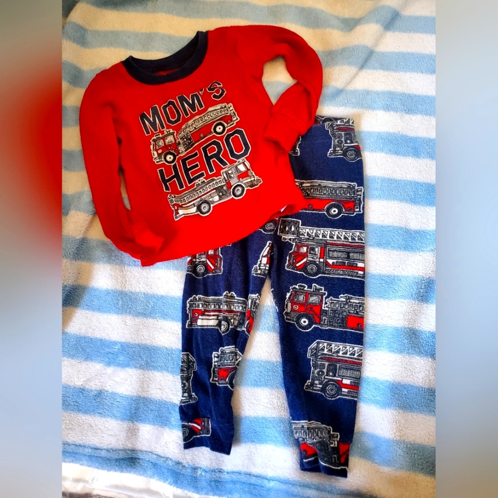 Moms hero firefightern pj set